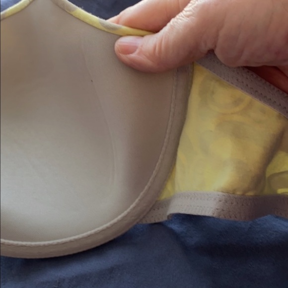 NWT LS YELO/GRY Pushup, 36D *P1016 - Picture 3 of 6